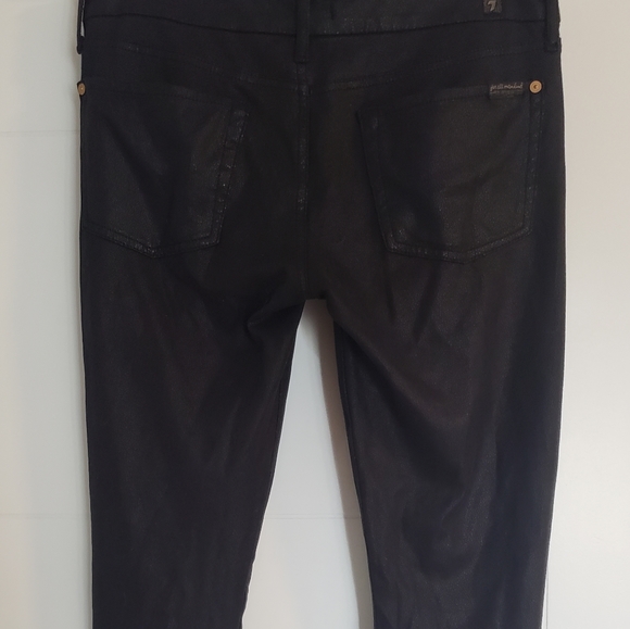 7 for all mankind black pants - Picture 2 of 5